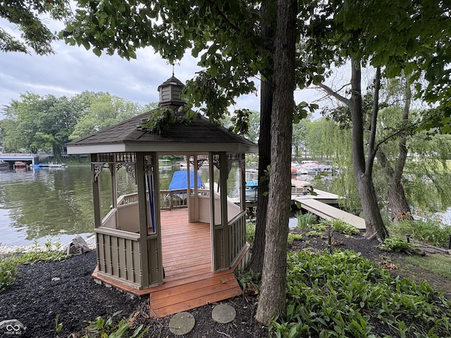 295 Watershed Ct, Noblesville, IN 46062 - dock area featuring a water view and boat lift