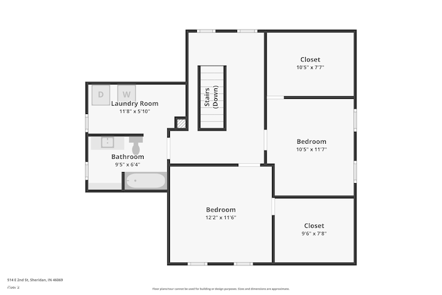 514 E 2nd St, Sheridan, IN 46069 - view of property floor plan