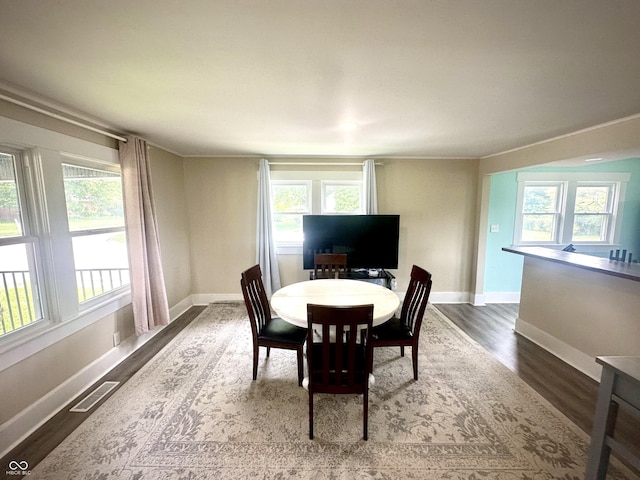 514 E 2nd St, Sheridan, IN 46069 - dining room with wood finished floors and plenty of natural light