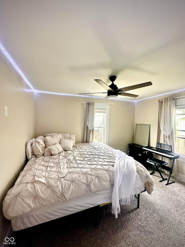 514 E 2nd St, Sheridan, IN 46069 - carpeted bedroom with a ceiling fan