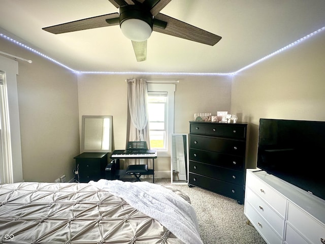 514 E 2nd St, Sheridan, IN 46069 - carpeted bedroom with ceiling fan
