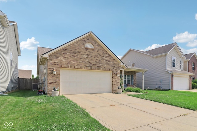 958 Denton Ct, Westfield, IN 46074 - view of front facade featuring brick siding, concrete driveway, and a garage