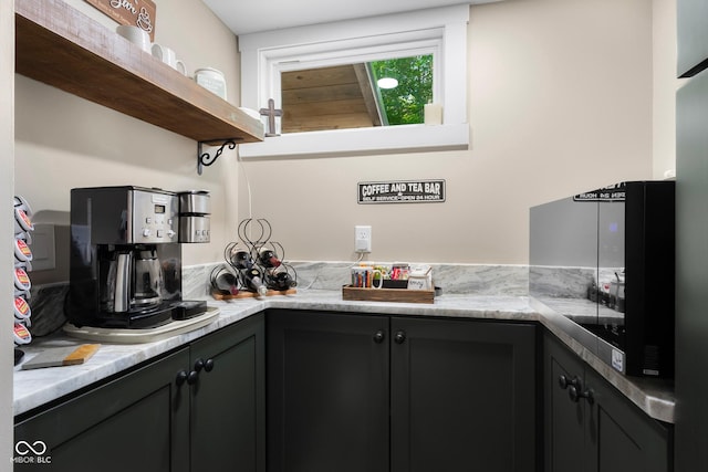 2350 E County Road 20 N, North Vernon, IN 47265 - kitchen with open shelves and light countertops