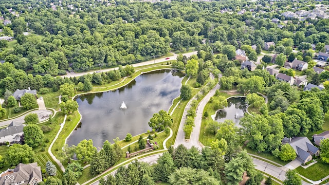 6813 Bluffgrove Dr, Indianapolis, IN 46278 - aerial view of property's location featuring a nearby body of water and nearby suburban area