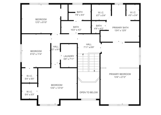 6813 Bluffgrove Dr, Indianapolis, IN 46278 - view of home floor plan