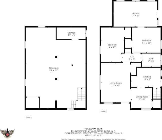 2017 E Legrande Ave, Indianapolis, IN 46203 - view of floor plan / room layout