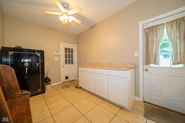7224 N Tuxedo St, Indianapolis, IN 46240 - washroom featuring a ceiling fan and light tile patterned flooring