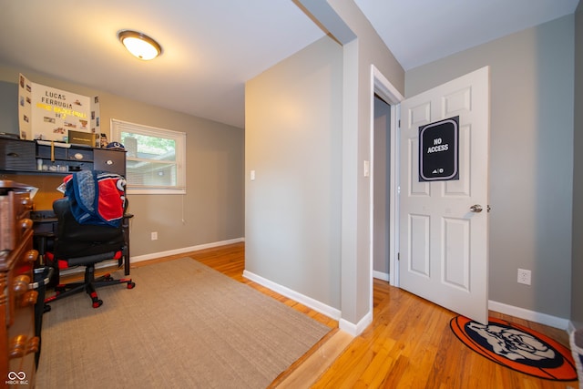 7224 N Tuxedo St, Indianapolis, IN 46240 - home office featuring light wood-style floors and baseboards