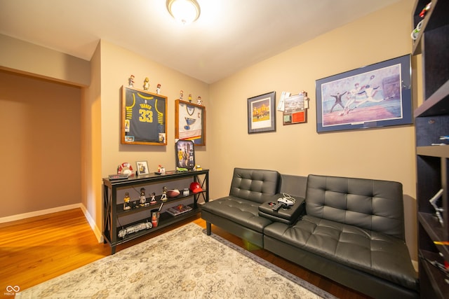 7224 N Tuxedo St, Indianapolis, IN 46240 - living area featuring wood finished floors and baseboards
