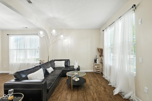 5664 Crump Ln, Indianapolis, IN 46234 - living area featuring baseboards and wood finished floors