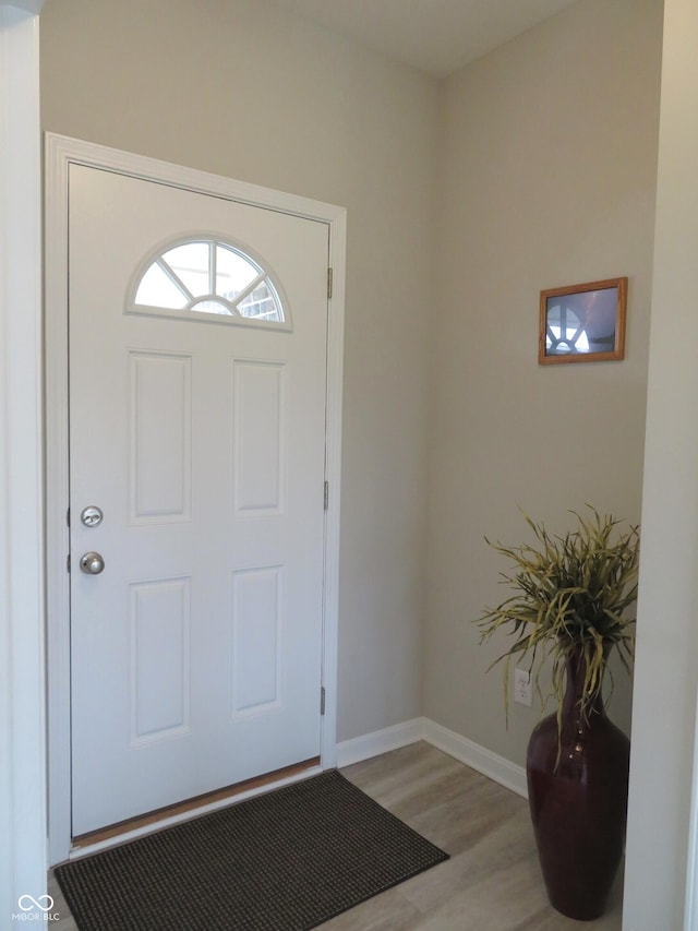 2272 Trefoil Dr, Plainfield, IN 46168 - entrance foyer with light wood-style floors and baseboards