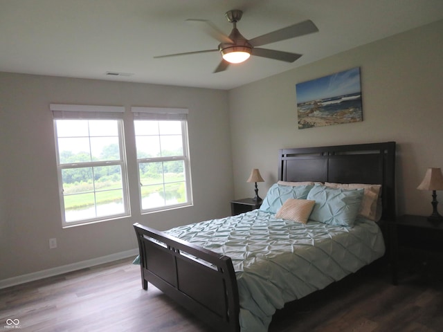 2272 Trefoil Dr, Plainfield, IN 46168 - bedroom featuring wood finished floors and ceiling fan