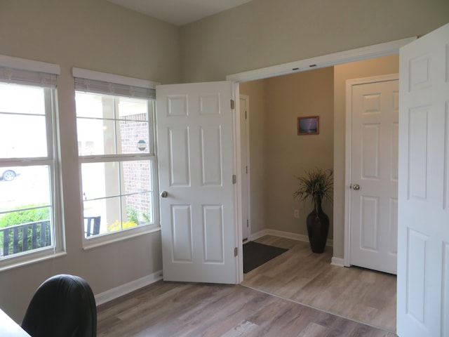 2272 Trefoil Dr, Plainfield, IN 46168 - office area featuring healthy amount of natural light and light wood-style flooring