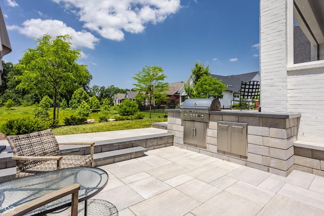 12022 Otto Ln, Carmel, IN 46032 - view of patio / terrace featuring area for grilling and a residential view