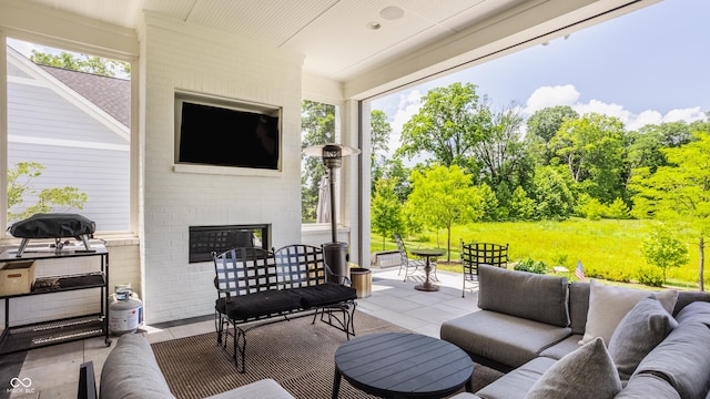 12022 Otto Ln, Carmel, IN 46032 - view of patio / terrace featuring an outdoor hangout area