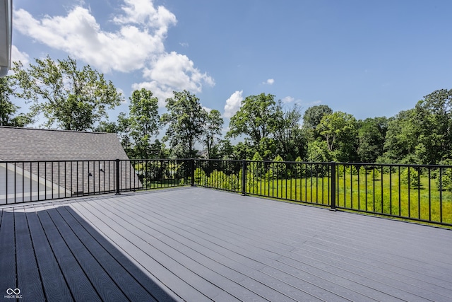 12022 Otto Ln, Carmel, IN 46032 - deck featuring view of scattered trees