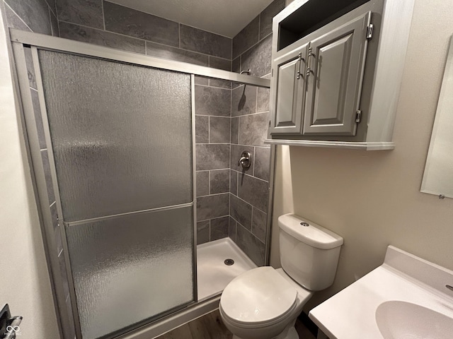 4675 N Riverside Dr, Columbus, IN 47203 - bathroom featuring vanity and a shower stall
