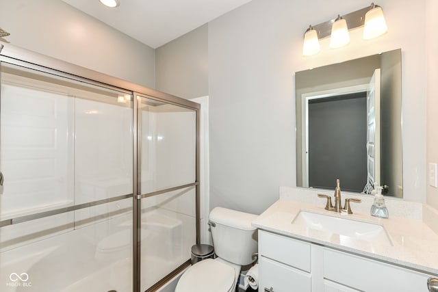 16502 Dominion Dr, Fishers, IN 46040 - full bathroom with an enclosed shower and vanity