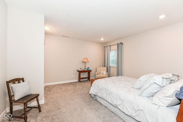 16502 Dominion Dr, Fishers, IN 46040 - bedroom featuring light carpet and recessed lighting