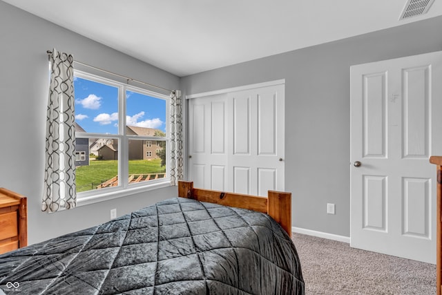 7830 Cross Crk, Avon, IN 46123 - carpeted bedroom featuring a closet and baseboards
