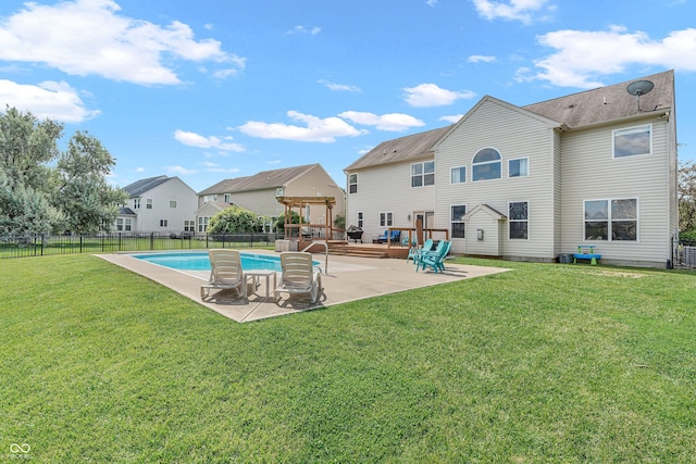 7830 Cross Crk, Avon, IN 46123 - rear view of house with a patio and a pergola