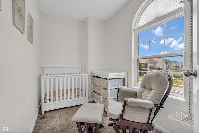 7830 Cross Crk, Avon, IN 46123 - bedroom featuring carpet flooring, multiple windows, and a nursery area