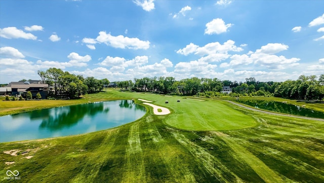 1269 Chatham Rdg Ct, Westfield, IN 46074 - view of home's community featuring a water view, view of golf course, and view of scattered trees