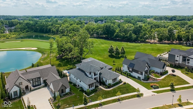 1269 Chatham Rdg Ct, Westfield, IN 46074 - aerial view of residential area featuring a nearby body of water and a golf club