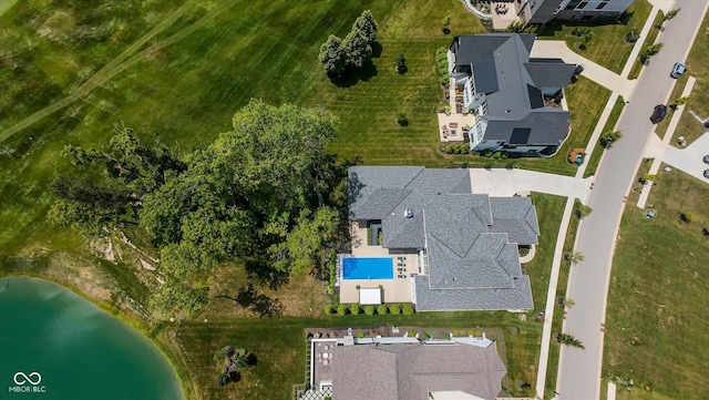 1269 Chatham Rdg Ct, Westfield, IN 46074 - bird's eye view of a large body of water and a pool area