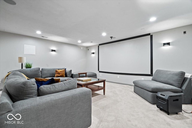 143 W Clear Lake Ct, Westfield, IN 46074 - cinema with recessed lighting and light carpet