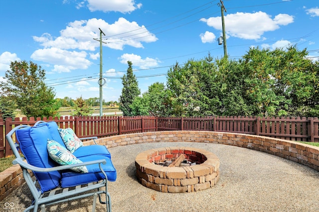 14095 Northcoat Pl, Fishers, IN 46038 - fenced backyard with a fire pit and a patio