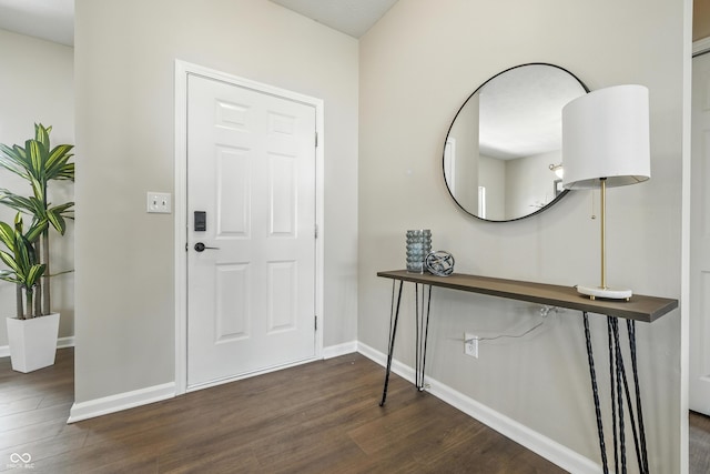 12404 Titans Dr, Fishers, IN 46037 - foyer with dark wood-style flooring