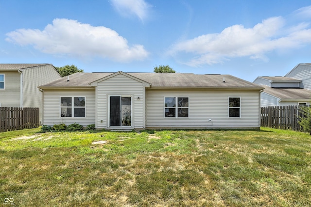 12404 Titans Dr, Fishers, IN 46037 - rear view of house with a fenced backyard