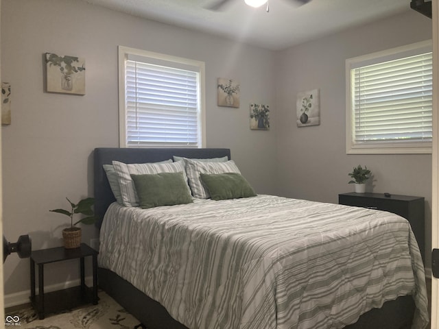 2822 Tindall St, Indianapolis, IN 46203 - bedroom with ceiling fan