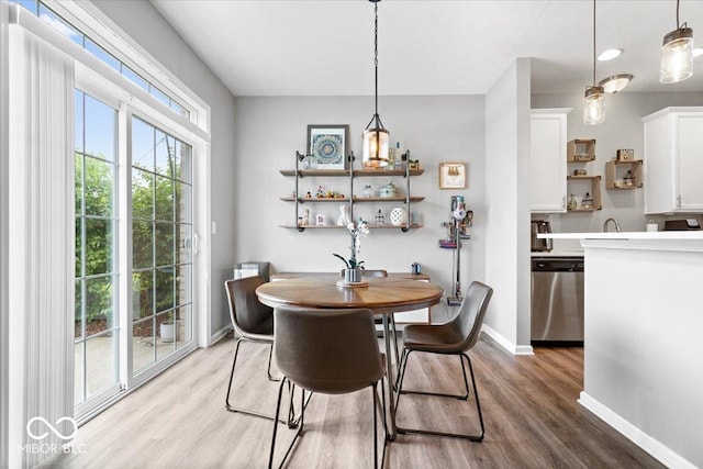 1158 Thistlewood Way, Plainfield, IN 46168 - dining room featuring wood finished floors and baseboards