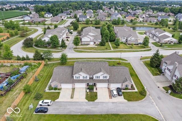 1158 Thistlewood Way, Plainfield, IN 46168 - aerial perspective of suburban area featuring a large body of water