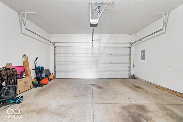 1158 Thistlewood Way, Plainfield, IN 46168 - garage featuring a garage door opener and electric panel