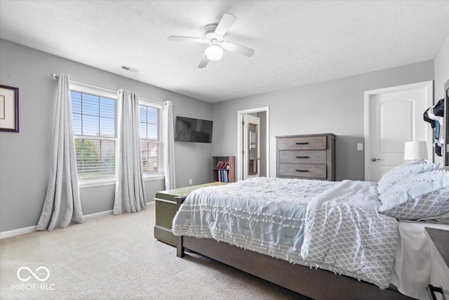1158 Thistlewood Way, Plainfield, IN 46168 - carpeted bedroom featuring a textured ceiling and ceiling fan