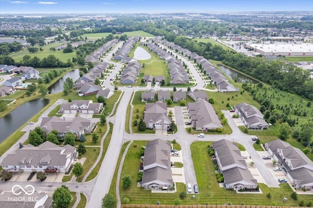 1158 Thistlewood Way, Plainfield, IN 46168 - aerial overview of property's location featuring nearby suburban area and a large body of water