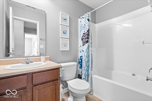 1158 Thistlewood Way, Plainfield, IN 46168 - bathroom featuring vanity, shower / bathtub combination with curtain, and tile patterned flooring