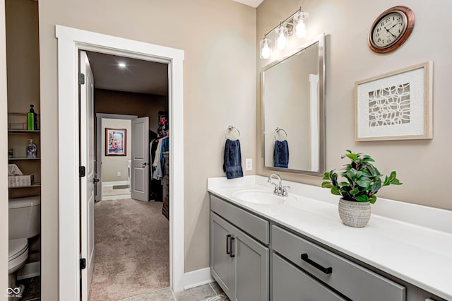 1432 Hideaway Cir, Brownsburg, IN 46112 - bathroom with vanity and toilet