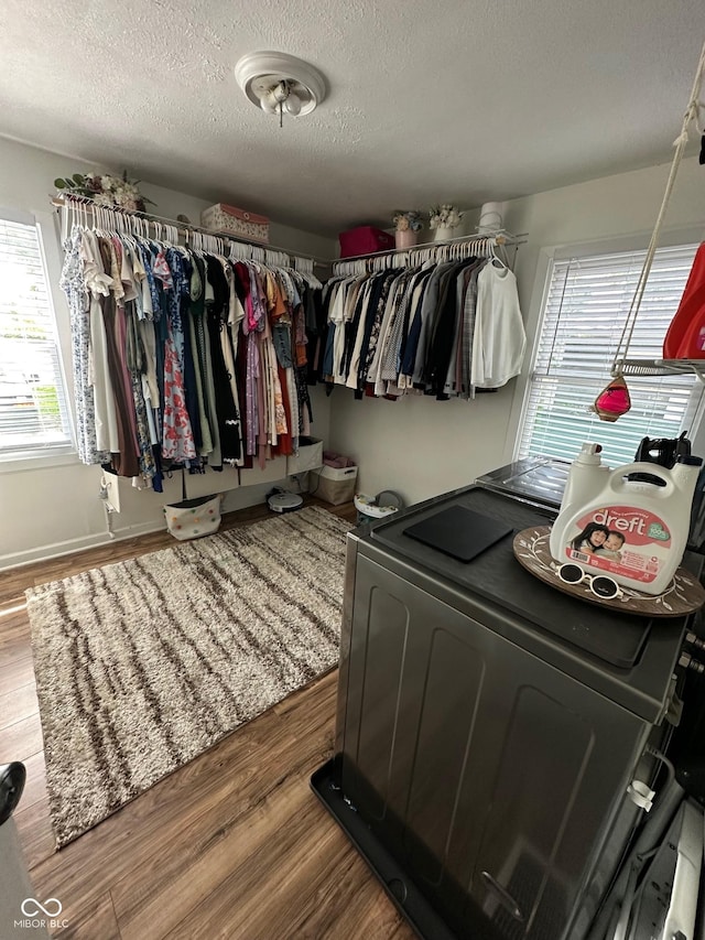 3711 Hillside Ave, Indianapolis, IN 46218 - spacious closet featuring wood finished floors
