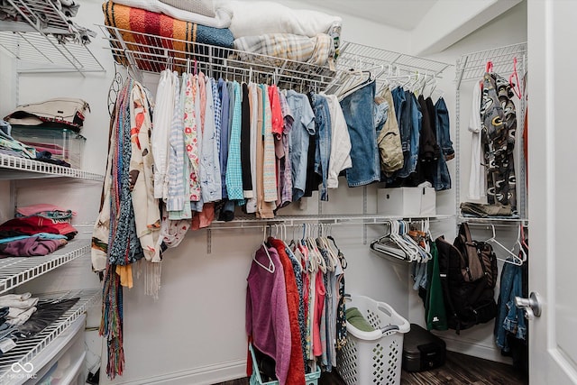 7092 Bridgemont Ct, Avon, IN 46123 - walk in closet with wood finished floors