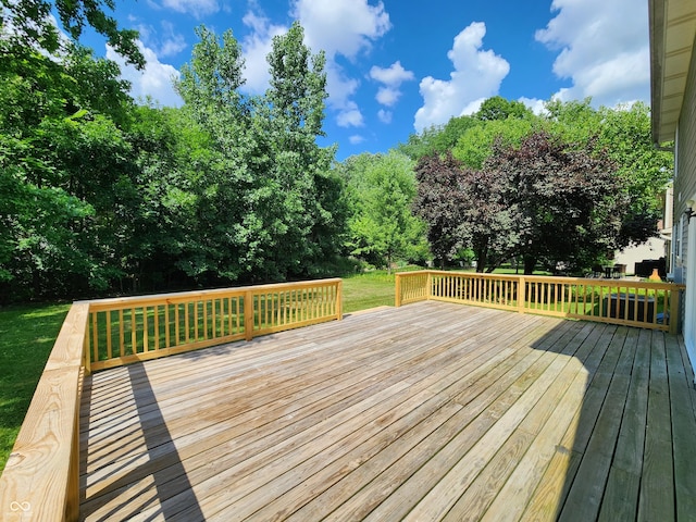4536 Clayburn Dr, Indianapolis, IN 46268 - view of wooden terrace