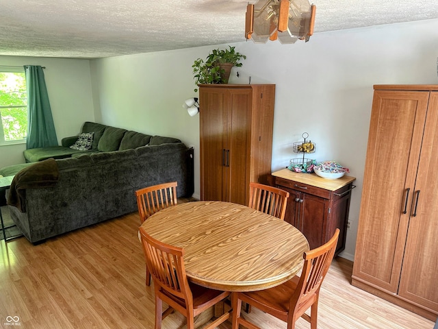 7607 Ardwell Ct, Indianapolis, IN 46237 - dining room featuring a textured ceiling and light wood-style floors