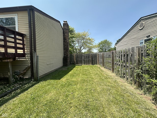 7607 Ardwell Ct, Indianapolis, IN 46237 - fenced backyard with a deck