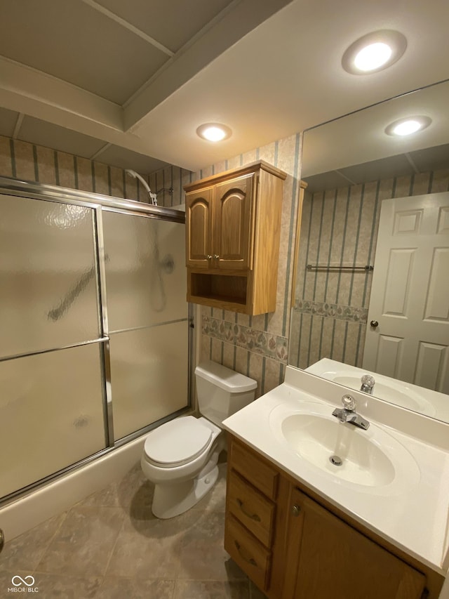 3910 S Baytree Ln, Bloomington, IN 47401 - bathroom with a stall shower and vanity