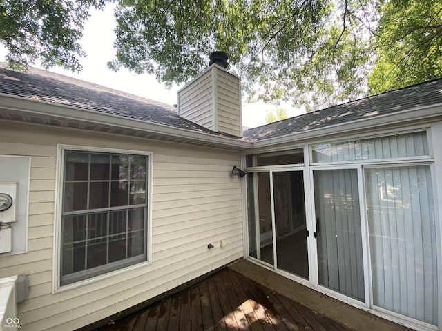 3910 S Baytree Ln, Bloomington, IN 47401 - view of wooden terrace