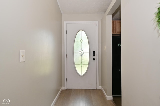 5936 Beau Jardin Dr, Indianapolis, IN 46237 - entrance foyer featuring light wood-style flooring and a textured ceiling