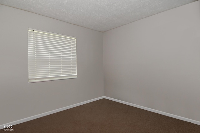 5936 Beau Jardin Dr, Indianapolis, IN 46237 - empty room with a textured ceiling and dark colored carpet